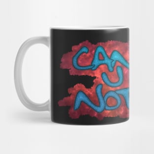 Can U Not - Blue Textured Mug